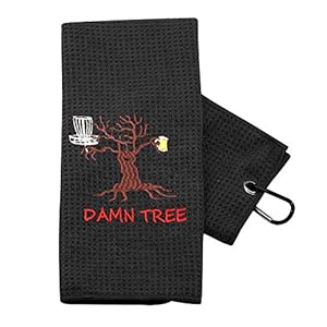 TSOTMO Disc Golf Handtuch Damn Tree Medium