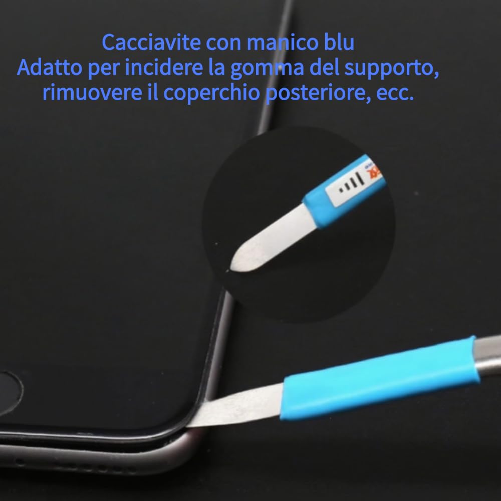 5 Pezzi Coltello Per Fare Leva Per CPU E Laptop – Spudger Doppia Testa In Plastica Fibra Di Carbonio E Alluminio Per Apertura Schermo - 2