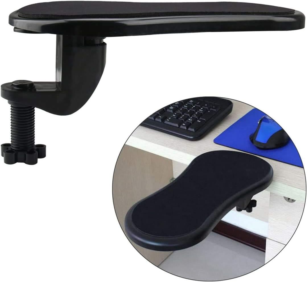 Funhoo Adjustable Computer Desk Armrest Extender, Arm Wrist Rest Support Pad for Home and Office
