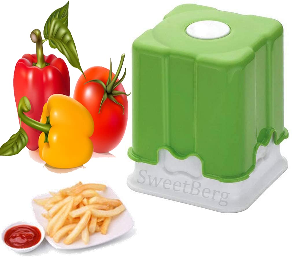 SWEETBERG Home & Kitchen Potato Cutter Chips Cutter for Kitchen, Potato Slicer Machine for Chips, Potato Choppers & Chippers Single Blade