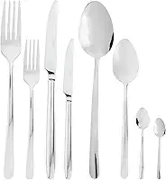 WOLFF - Faqueiro 48 Peças de Aço Inox - Serve 6 Pessoas - Linha Viena