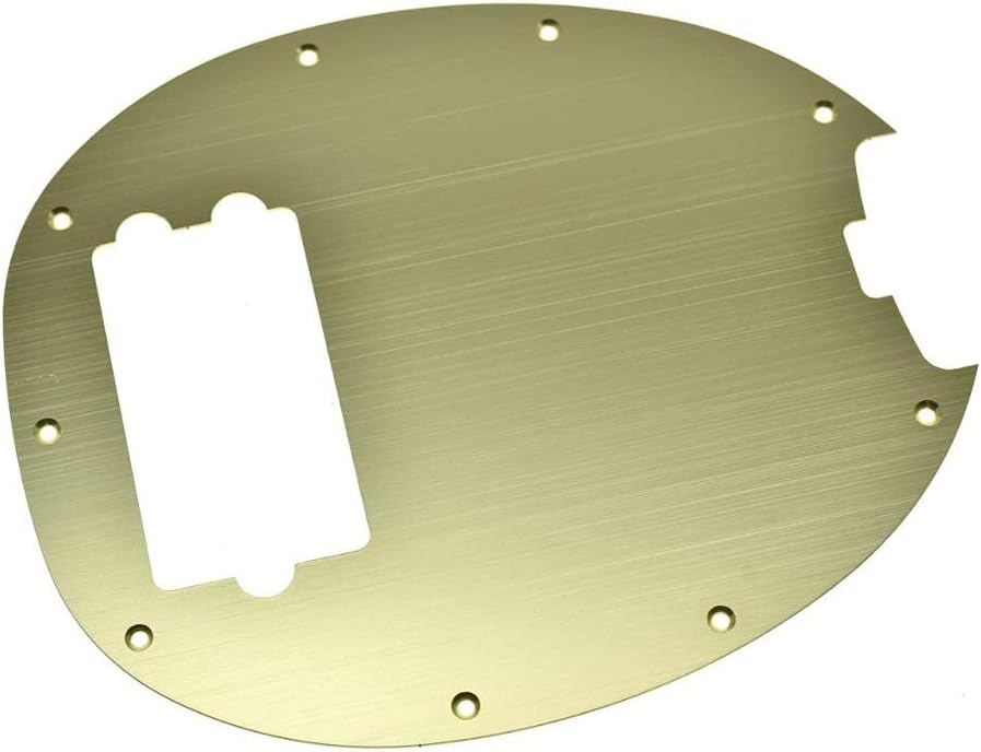 Dopro Anodized Aluminium Bass Pickguard Scratch Plate Fits Music Man 4 String Classic StingRay Bass Gold