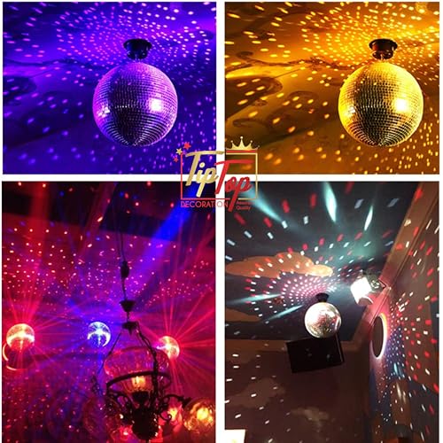 Image of Premium Mirror Disco Ball Hanging Party Centerpieces (Handmade) (20 cm (1 pc) (8 inch))