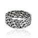 925 Sterling Silver 8 mm Wide Braided Tribal Celtic Knot Band, Nickle Free Size 8