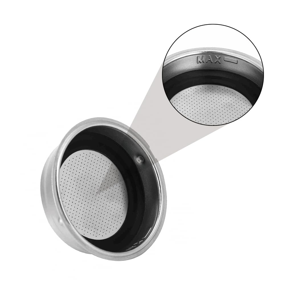 Filtro Macchina Caffè, Cestello Rimovibile In Acciaio Inossidabile, Filtro Per Caffè Senza Fondo E Lavabile Per Macchine Da Caffè (Porzione Singola