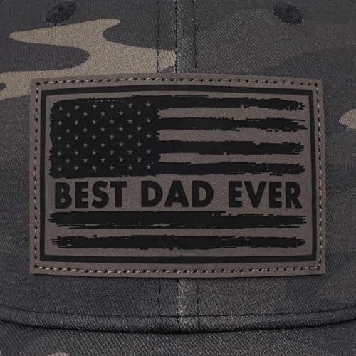 Image of Papa Dad Trucker Hat - Adjustable Men's Snapback Hats for Dad Grandpa, Fathers Day Birthday Gifts from Daughter Son