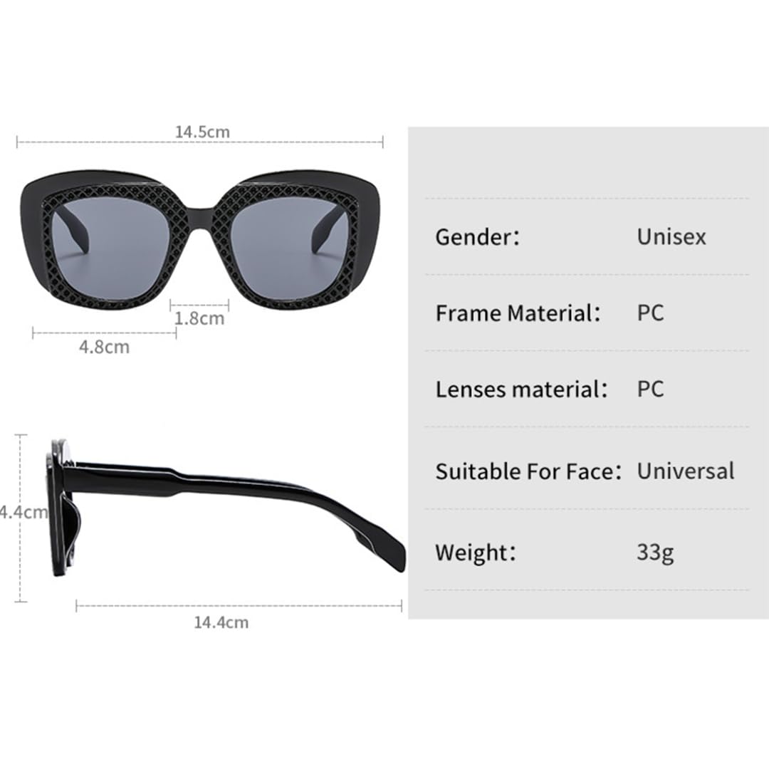 Gafas de sol de moda punk para mujer, con estampado de leopardo y degradado UV400 para hombre.