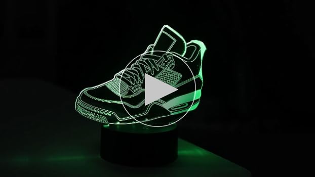 EXIGENT 3D LED Light Sneakers Lamp Acrylic Illusion Night Flashing