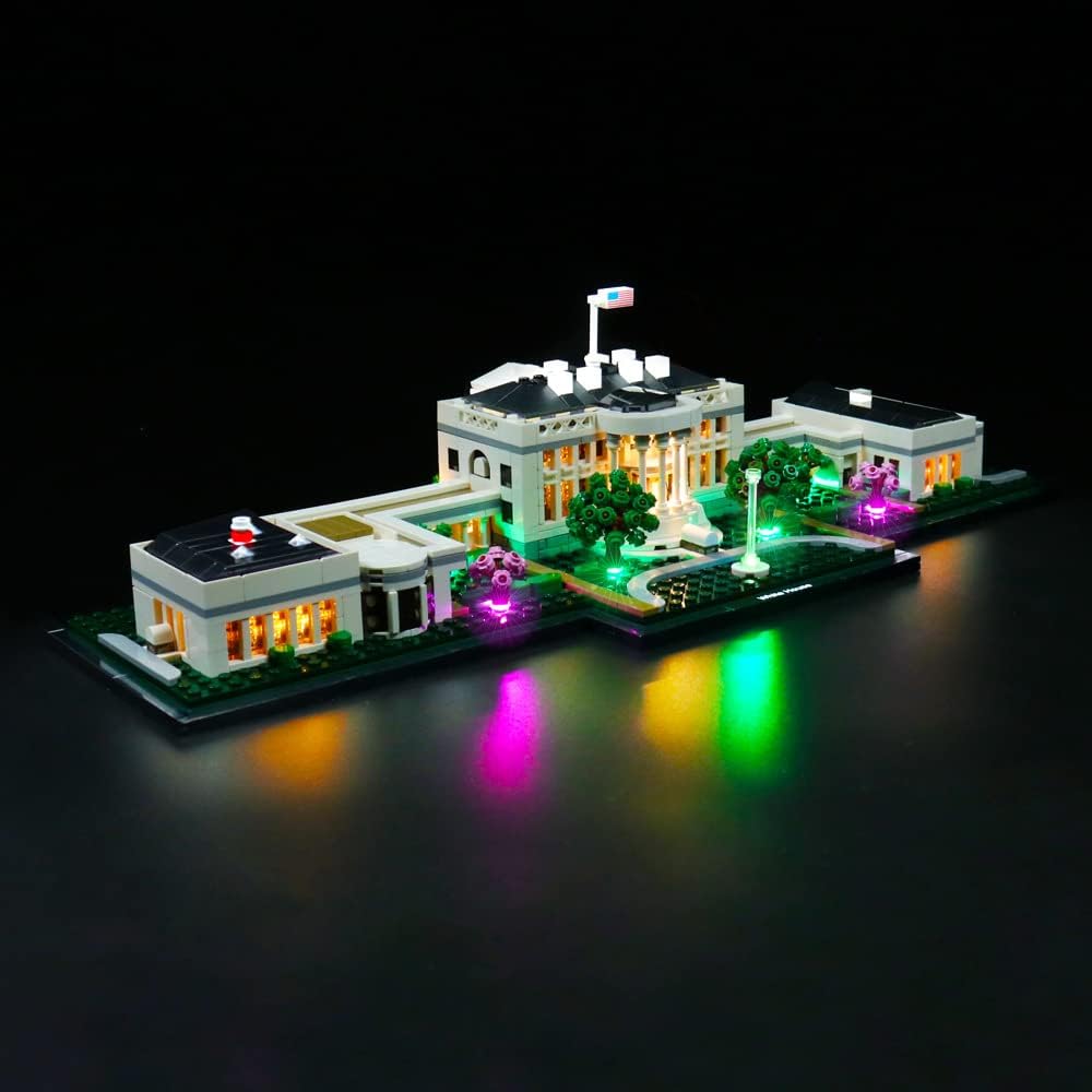 LED Light Kit for Lego 21054 Architecture The White House, USB Connecting Lighting Set Compatible with Lego 21054(Lights Only, No Lego Models) (Classic)