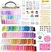 Aestd-ST Polymer Clay Kits 72 Colors, Modeling Clay for Kids, Non-Stick Molding Oven Bake with 20 Sculpting Tools and 82 DIY Accessories, Craft Gift for Children and Adults