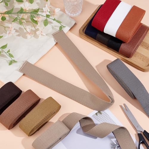 image for PH PandaHall 12 Colors Cotton Webbing 1.5 Inch Webbing Straps Cotton S