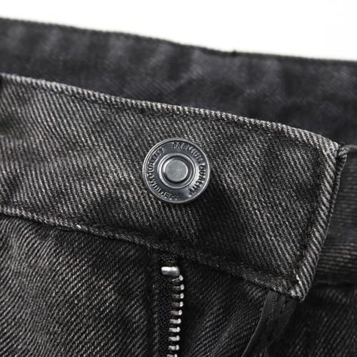 Jeans Pants Trousers Denim Autumn Gradient Black Micro Flared Men's Classic Loose Washed Tie Dye Wide Leg High4