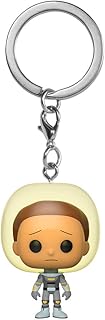 Funko Pop! Keychain: Rick and Morty - Morty with Space Suit, Multicolor, 3 inches