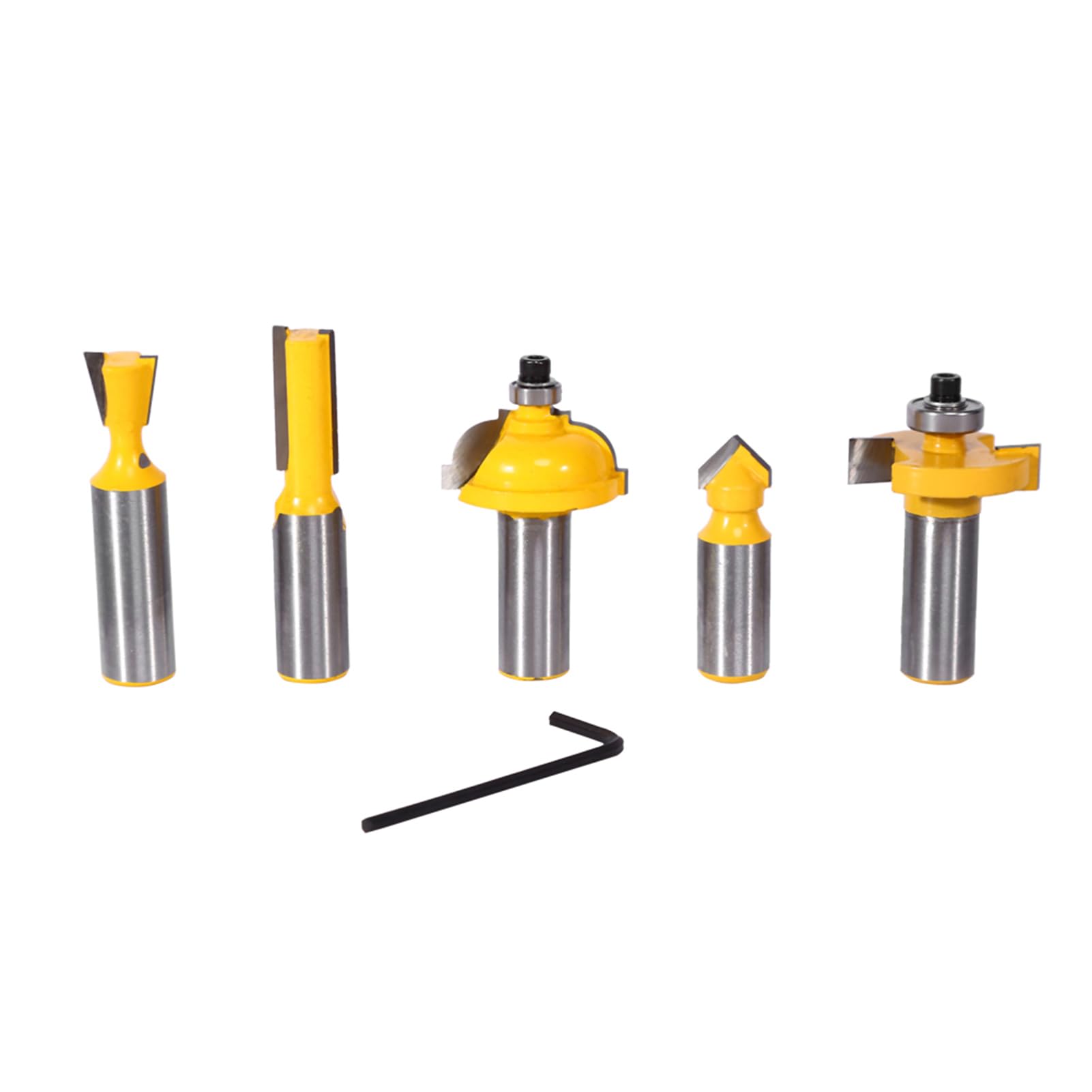 Set 35 Frese Per Legno Con Gambo 1/2 Pollice - Kit Intaglio In Carburo Di Tungsteno C3, Con Custodia In Alluminio - 2