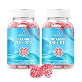 BeLive Vitamin D3 Gummies with B12 Vitamins - Immune Support Gummies with Vegan Vitamin B12 & D3, Pr