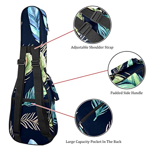 Housse pour ukulélé avec motif plumes de paon de 10 mm d’épaisseur et rembourrage en éponge de 53,3 cm avec sangles… - Les Beatles, Paul McCartney, John Lennon, RIngo Starr, George Harrison Housse pour ukulélé avec motif plumes de paon de 10 mm d'épaisseur et rembourrage en éponge de 53,3 cm avec sangles… – Image 4