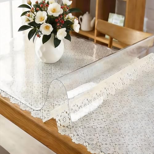 �e�[�u���N���X ���� 140x150cm����2mm ���� �I�[�_�[ �e�[�u���}�b�g ��]�� �r�j�[���}�b�g �f�X�N�}�b�g���� �C�A�h�~ ����~�� �������H PVC �H��}�b�g ����h�~ ���h�~ �ƒ�p �Ɩ��p �I�[�_�[ �}�b�g