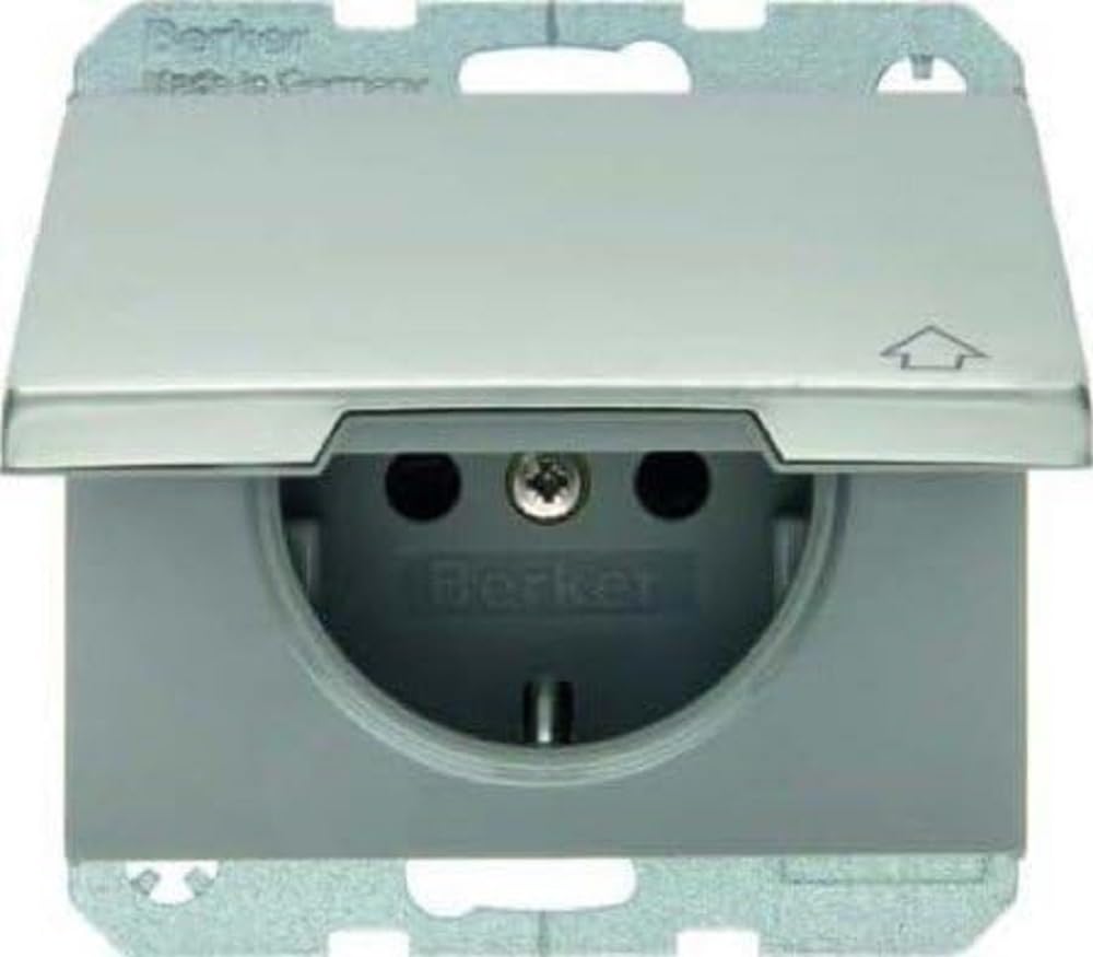 Enchufe pequeño Berker Hager 47517104 blanco para instalaciones de pared