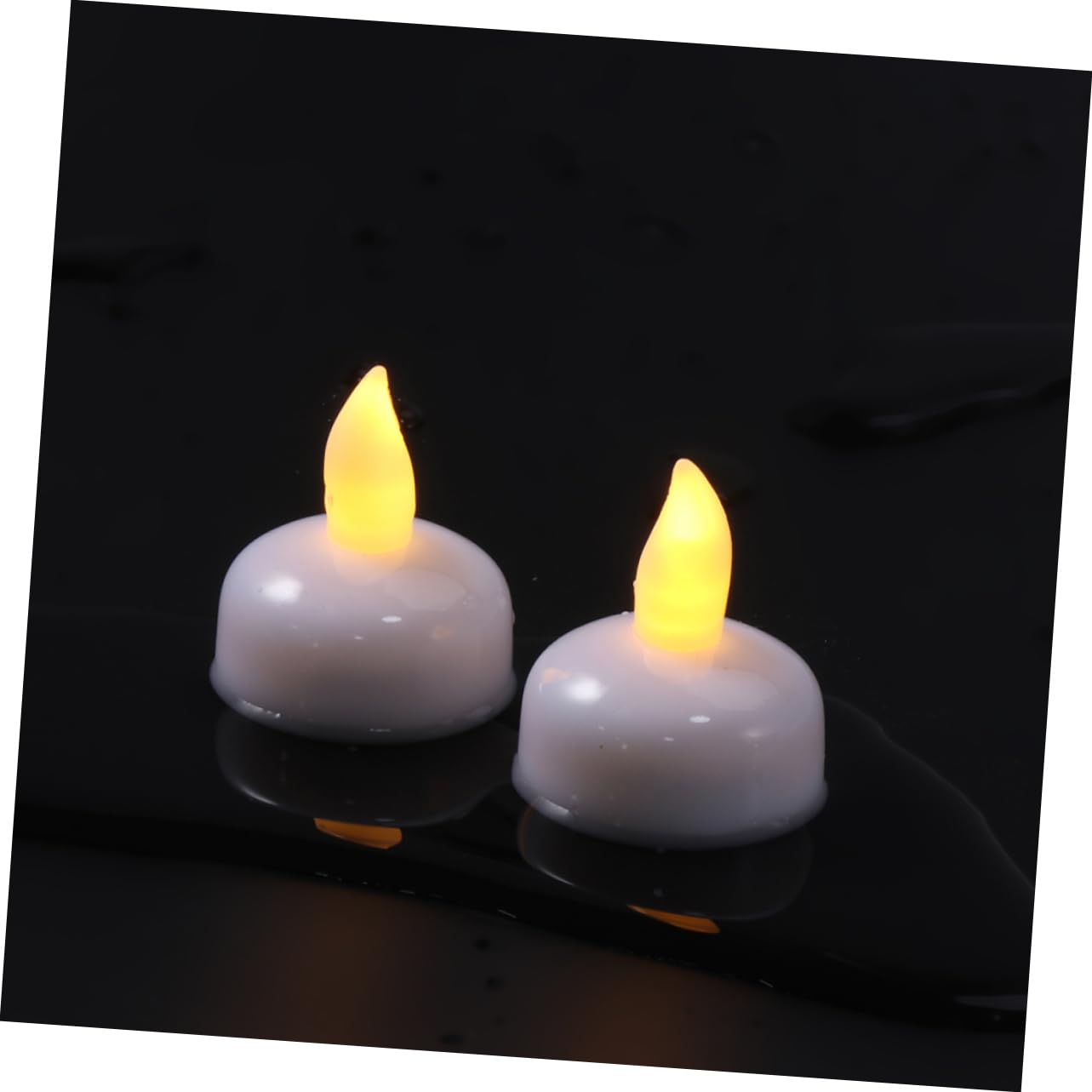 Alipis 24 Piezas Velas Flotantes Impermeables Luces LED Luz de Vela Electrónica para Decoración de Bodas Flotantes Agua