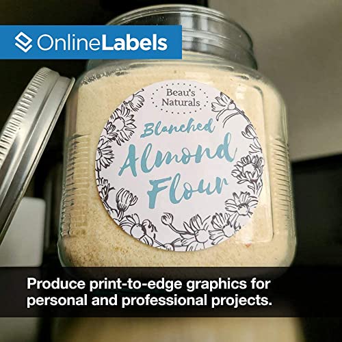 3 Inch Round Labels - Pack of 600 Circle Stickers, 100 Sheets - Inkjet/Laser Printer - Online Labels - Thumbnail 3