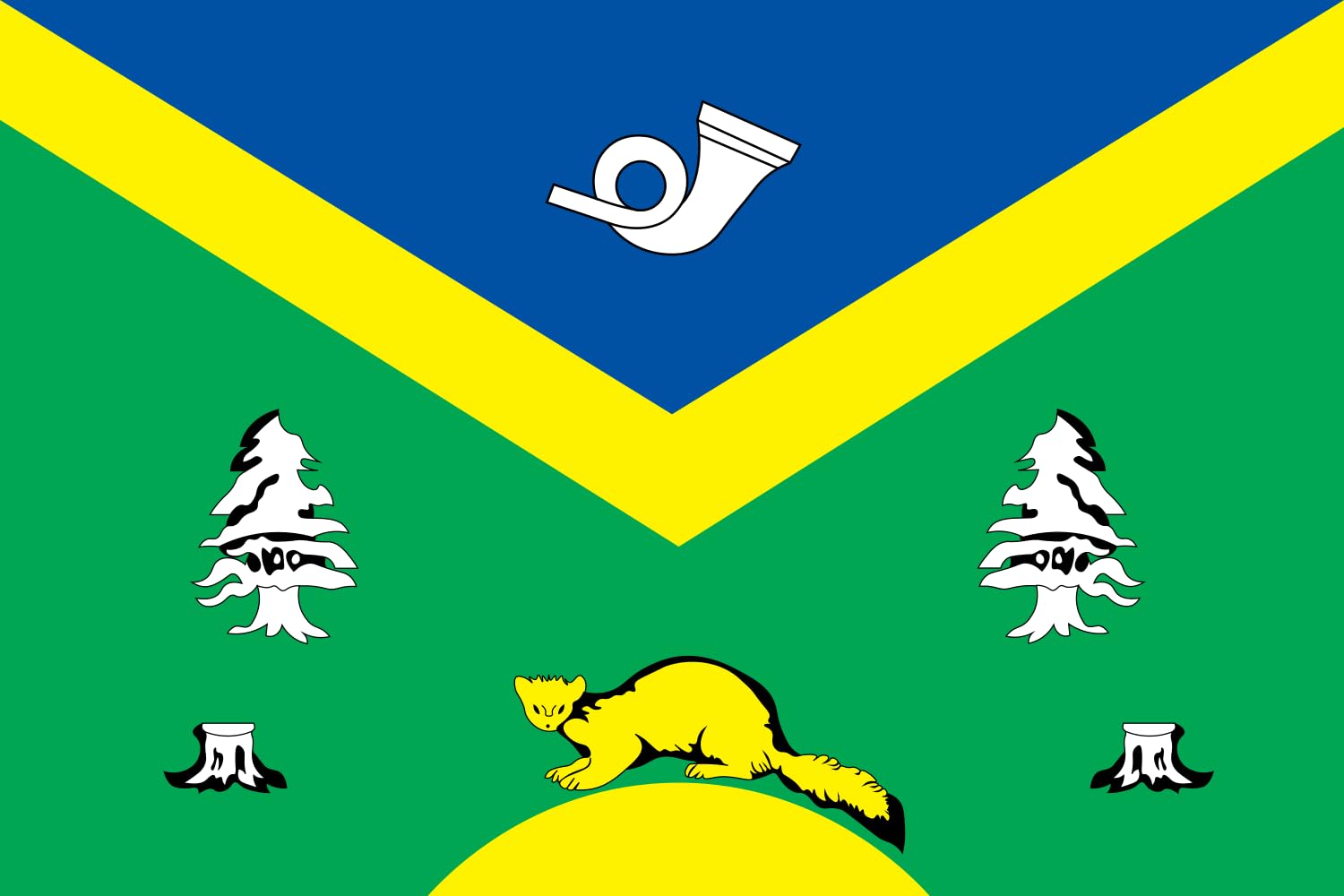 Drapeau Kuntsevo District grand format pour décoration de salle
