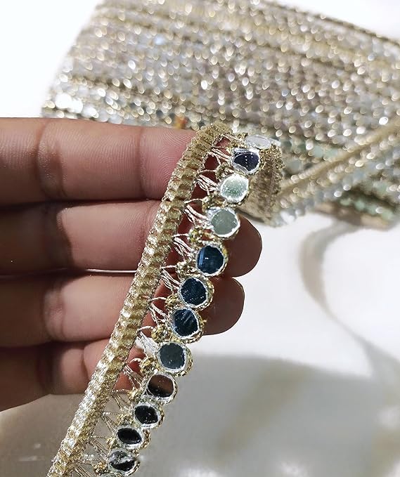 Image of Lace Border for Decorate Saree Suits Dupatta Handcraft Products Size 5 Meter (RM-LACE47)