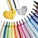 Produktbild Craft colors® hochwertige Acrylstifte, 24er-Set inkl. 2 Konturenstifte, wasserfest, Acrylmarker zum Steine Bemalen sowie für Metall, Leinwand, Keramikoberflächen, Holz, Pappe und Papier uvm