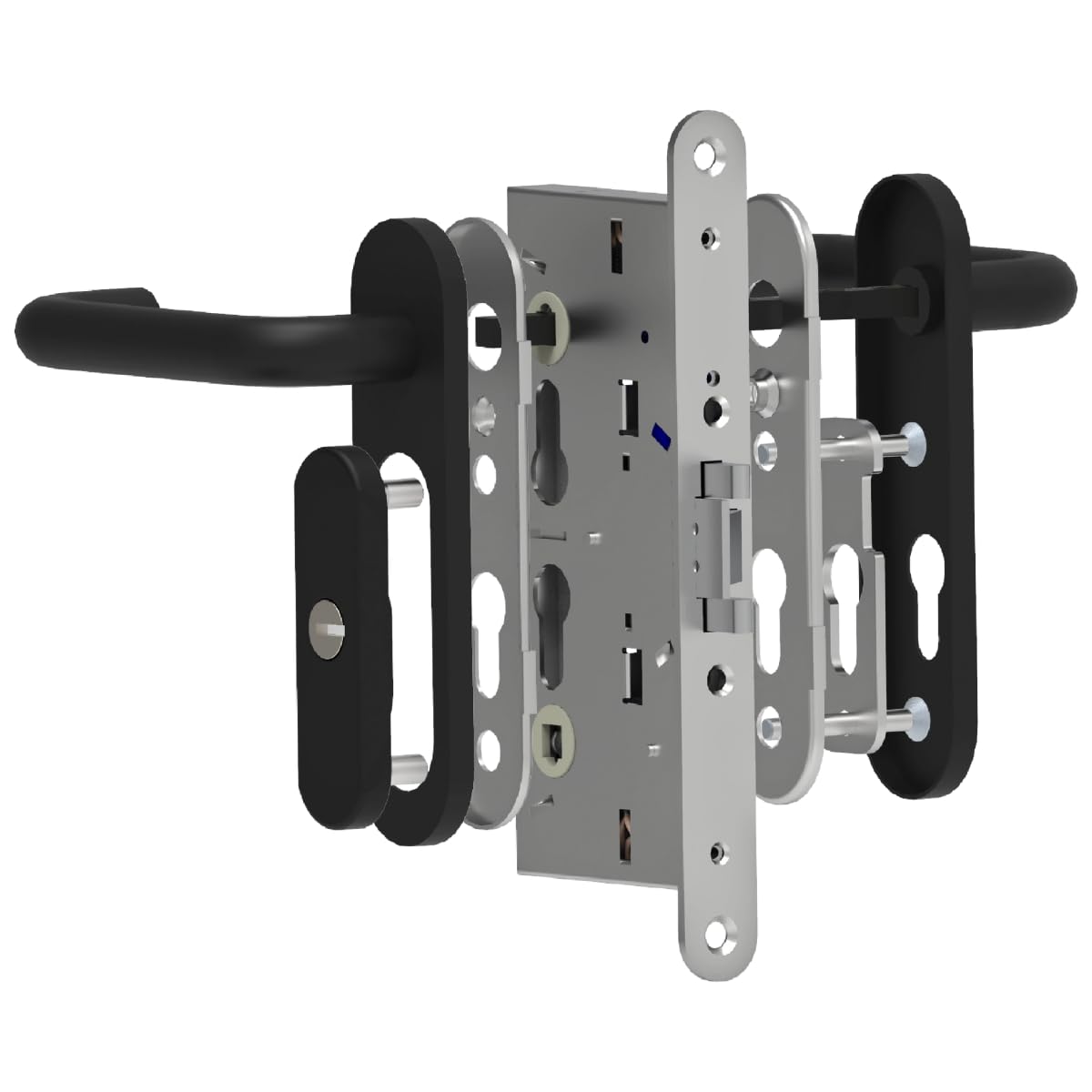 LINCE Scutum RF 9305MPUPRF - Kit de seguridad para puertas RF | Protector + protección de agarre | Anti-vandalismo | Fácil montaje | Alta seguridad