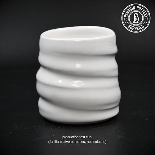 Miniatura 2 de Penguin Pottery - Blanco opaco brillante - Esmalte de fuego medio, esmalte de alto fuego, cono 5-6 para arcilla de fuego medio, arcilla de alto