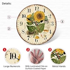 Vintage Floral Wall Clock review photo Vintage Floral Wall Clock review image