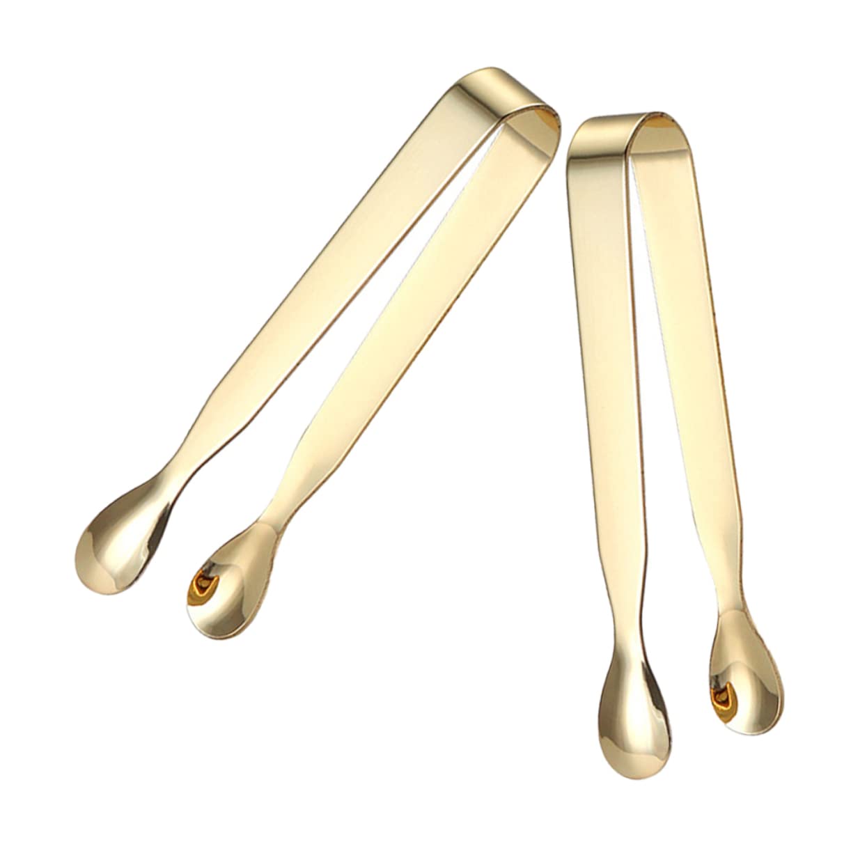 Wakauto Sturdy Stainless Steel Sugar Tongs Mini Ice Cube Clips Tea Party Essential 2 Pack