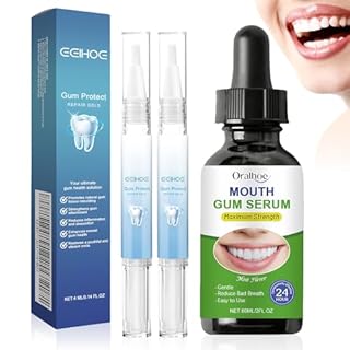 2 pcs Gel per Terapia Delle Gengive+Gocce Di Trattamento Per La Rigenerazione Delle Gengive,Ripristino Delle Gengive Ritirate,Trattamento Delle Gengive Immediato