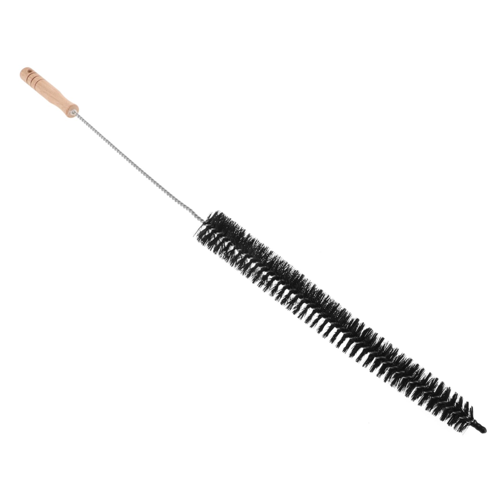 WOFASHPURET Cleaning Brush Washer Tubing Brush Dryer Cleaning Coil Brush Black Wooden Handle
