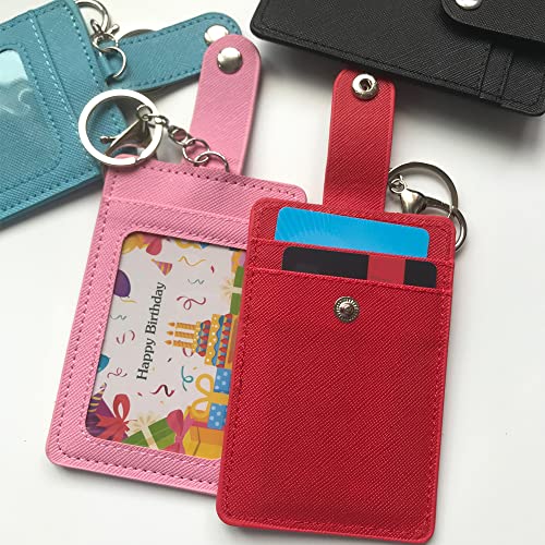 Image of 2 Pack Slim Minimalist Wallet, ID /Office Keys /Credit Cards Holder Pocket Purse, Lightweight Simple Wallets for Contact /Business Cards, Metro Card