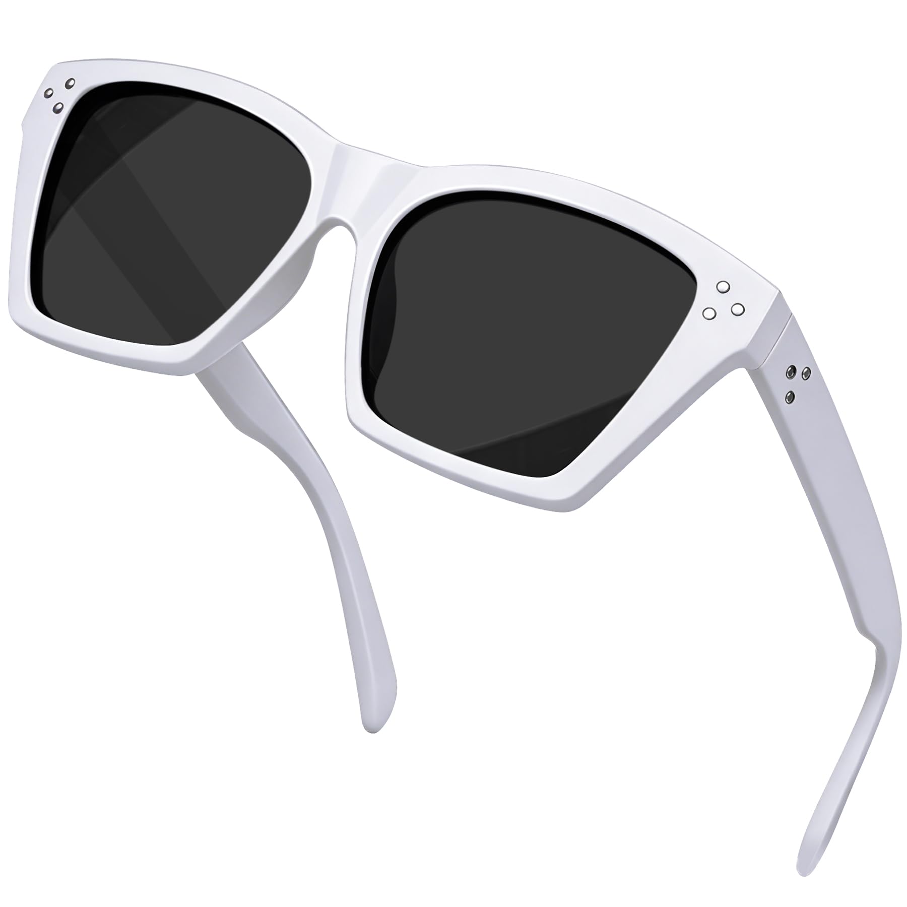 KANASTAL Oversized Sunglasses Women Polarized Cat Eye UV400