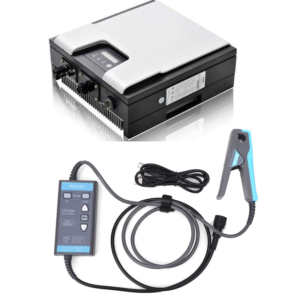 Oscilloscope à Sonde de Courant, Alimentation USB, Interface BNC DC - Sonde de Courant AC pour Oscilloscope Multimètre avec Entraînement Moteur, Alimentation, Pinces