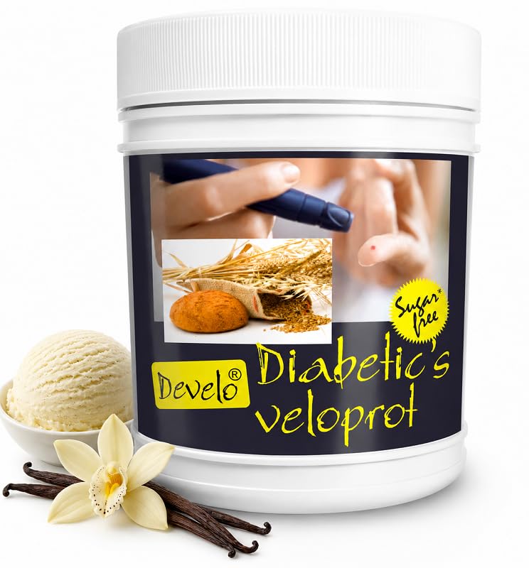 Image of Develo Diabetic Protein Powder for Diabetes Patient's care, Sugar Free Supplement for Men & Women - 500 g (Vanilla)