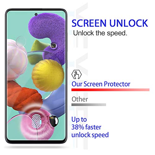 Galaxy A71 Hd Clear Tempered Glass Screen Protector + Camera Lens Protectors By Yeyebf, [2+2 Pack] [In-Display Fingerprint] [9H Hardness][Bubble-Free] Screen Protector Glass For Samsung Galaxy A71 #TOP2