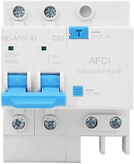 Amazon Co Jp Gancon 漏電プロテクターを制限2pアーク故障回路ブレーカミニチュア家庭用電流 63a 産業 研究開発用品