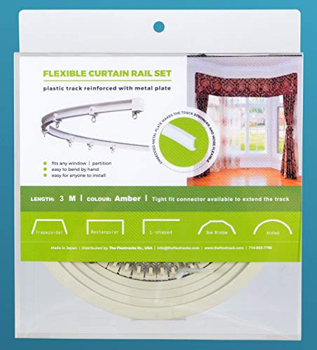 9.8ft (3 Meters) premium grade flexible track. Extendable with free splicer. Ceiling or wall mountable.