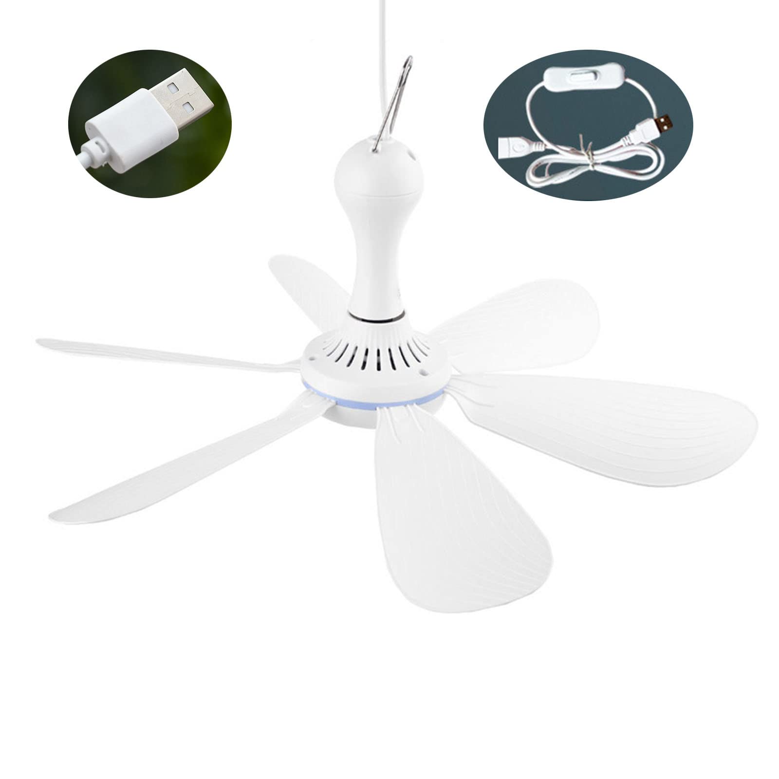 Ventilatore Da Soffitto 42" Per Esterni Con Luce E Telecomando - IP65 Impermeabile, Pale Reversibili Nere/legno, 6 Velocità E Timer, Perfetto Per Patio E Gazebo