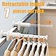 Tragbarer Wäscheständer Wand,Tragbares Reise -Teleskop -Kleidungsständer,Multifunktionales Klappkleidung Rack,Für die Reise Falten Kleiderhaken Wand,Reisezubehör für Urlaub, Hotel, Nutzung im Freien.