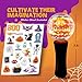 ArtCreativity Halloween Magic Ball Light Up Wand with Ghoulish Figure - 7.5