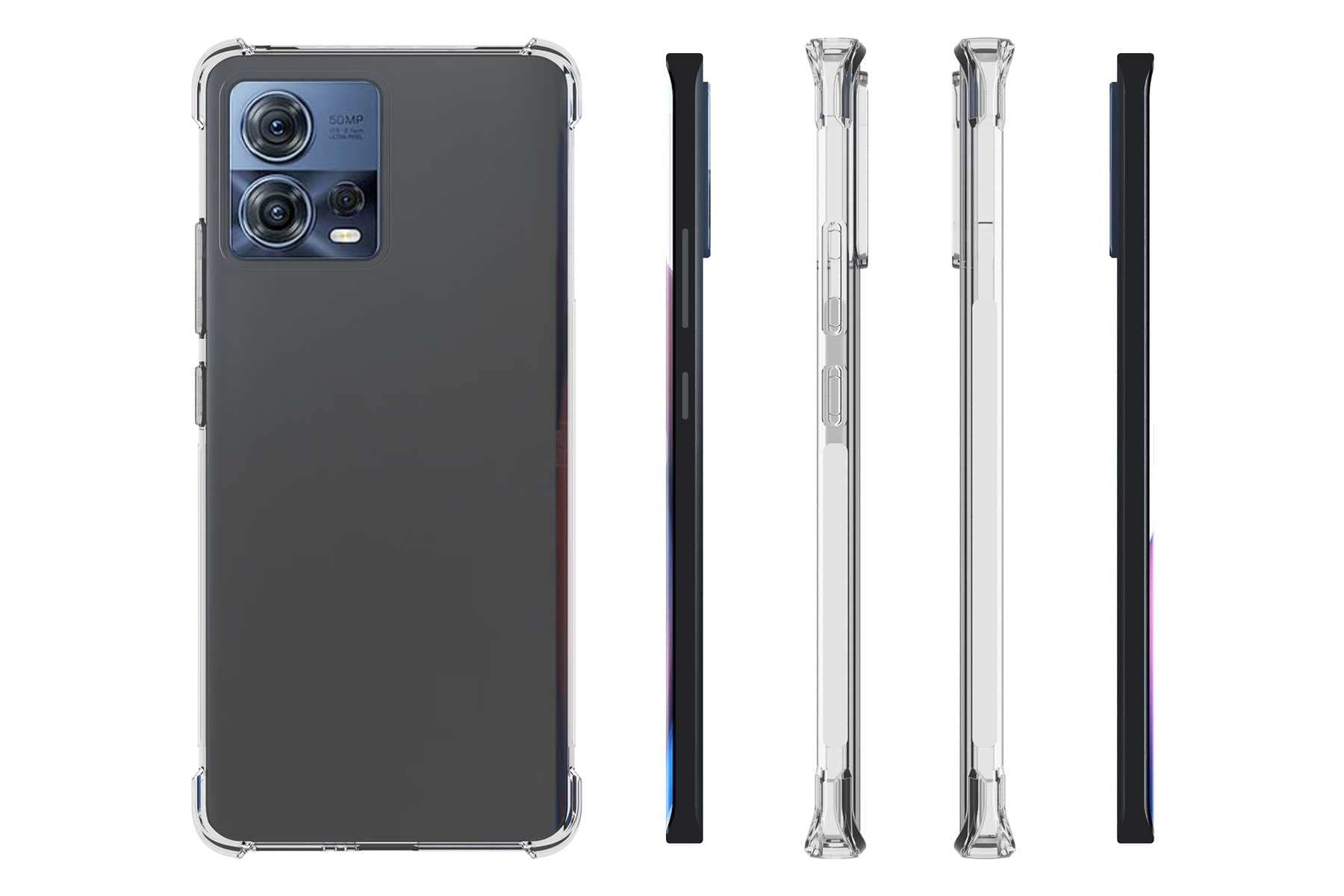 mtb more energy® Case Soft Armor per Motorola Edge 20 (6.7'') – Angoli rinforzati – Protezione della fotocamera – 1,5 mm TPU – Custodia protettiva
