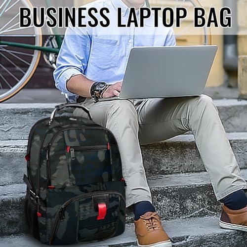Image of YOREPEK Travel Laptop Backpack, Camouflage, 17 inch
