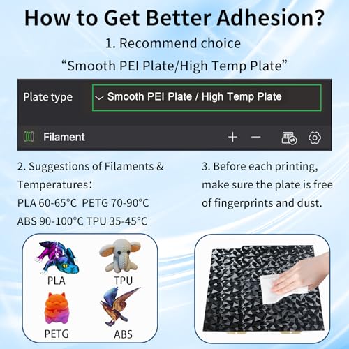 Image of IdeaFormer-3D Diamond PEO Textured PEI Build Plate for Bambu Lab A1 Mini, PEO PEI Textured Spring Steel Plate Flexible PEO PEI Sheet 184x184mm for Bambu A1 Mini