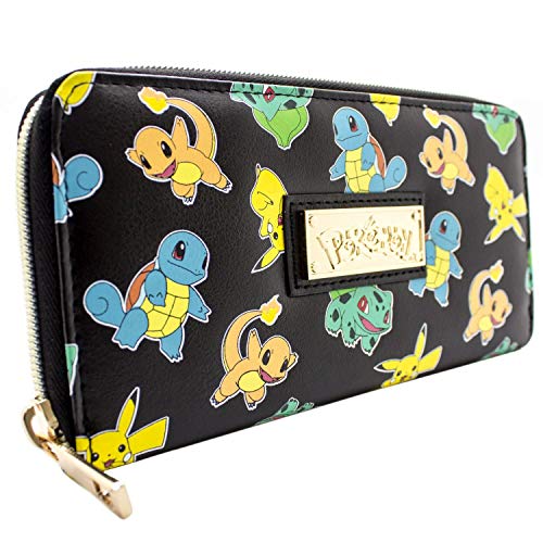 Preisvergleich Produktbild Pokemon Anlasser mit Pikachu Schwarz Portemonnaie Geldbörse