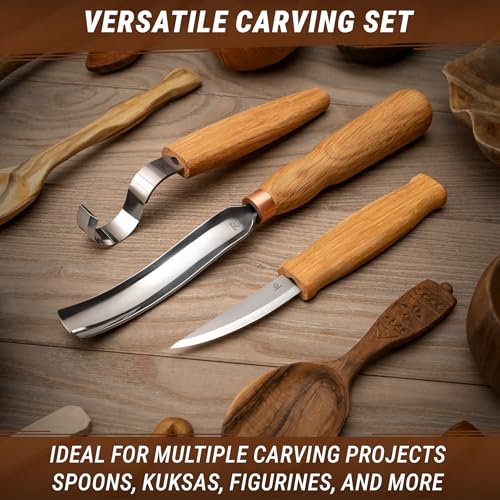 BeaverCraft S14 Spoon Carving Tools Set