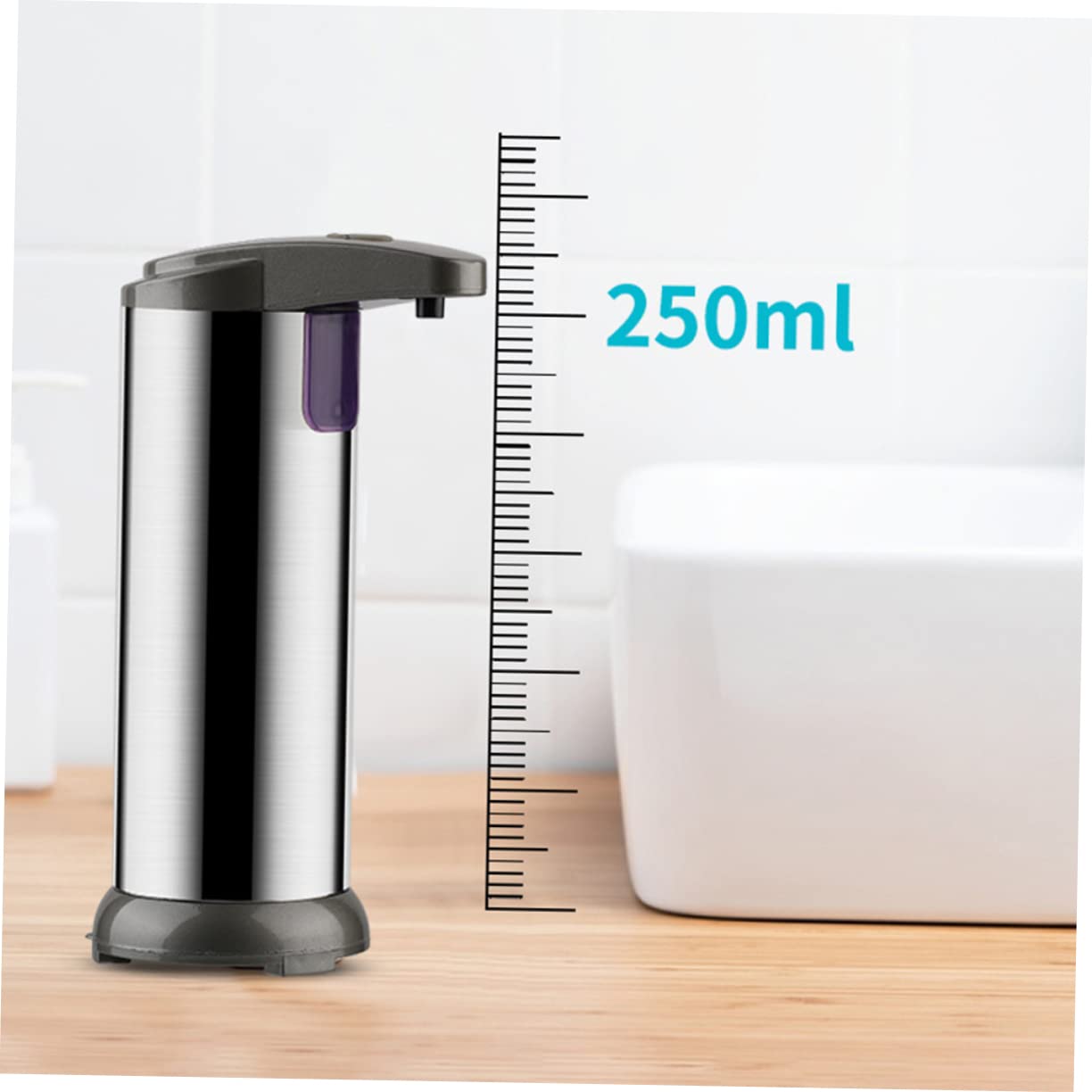 Berührungsloser Seifenspender aus Edelstahl mit Sensor, 250ml