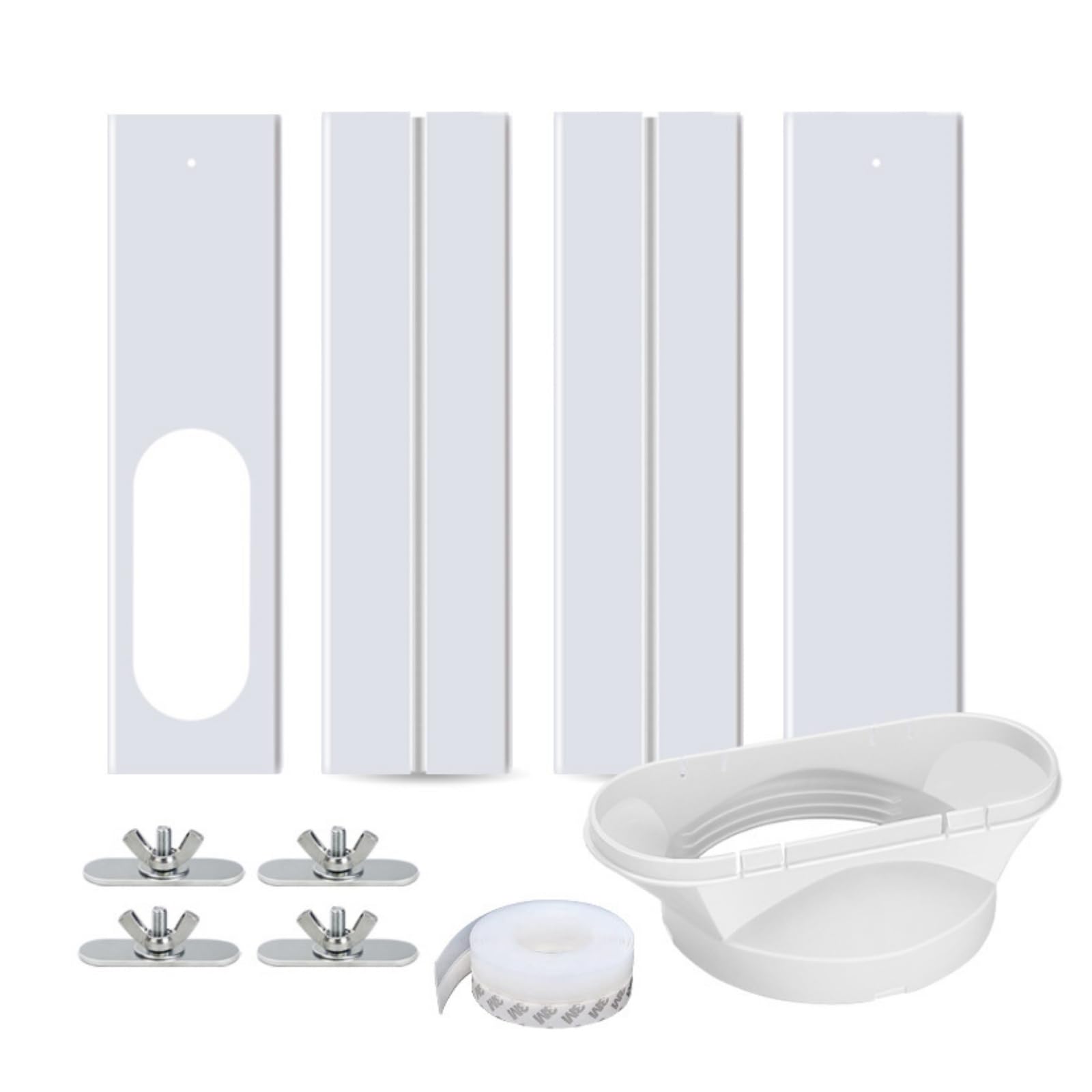 Kit De Ventana De Aire Acondicionado Portátil, Adaptador Ventana Aire Acondicionado, Accesorio De Ventana De Aire Acondicionado,Placa Sellado Ventana Ajustable para Aire Acondicionado Móvil,